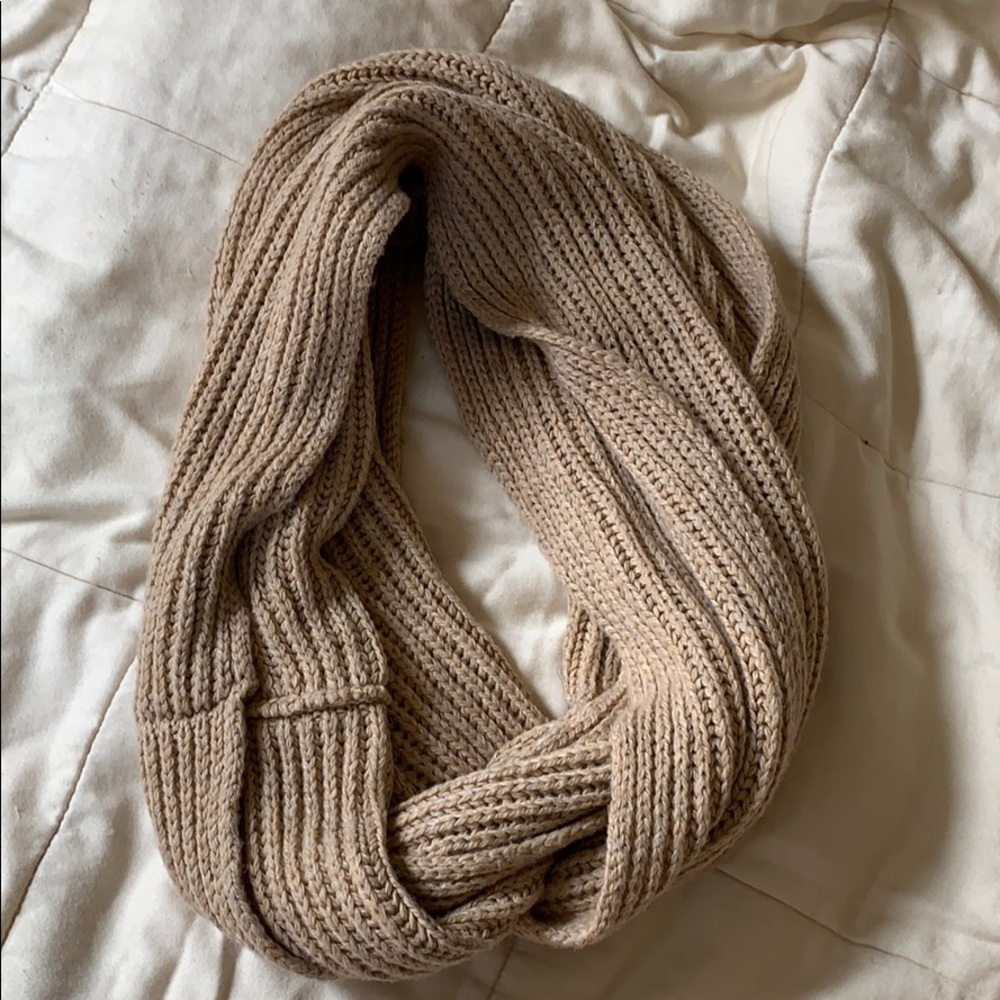 Tan Knit Scarf